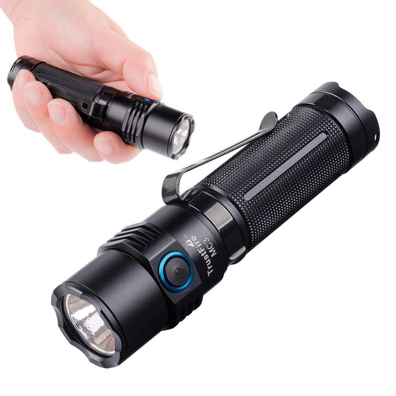 TrustFire MC3 XHP50 2500 lumenů LED svítilna IP68 vodotěsné USB magnetické nabíjení EDC výkonné světlo