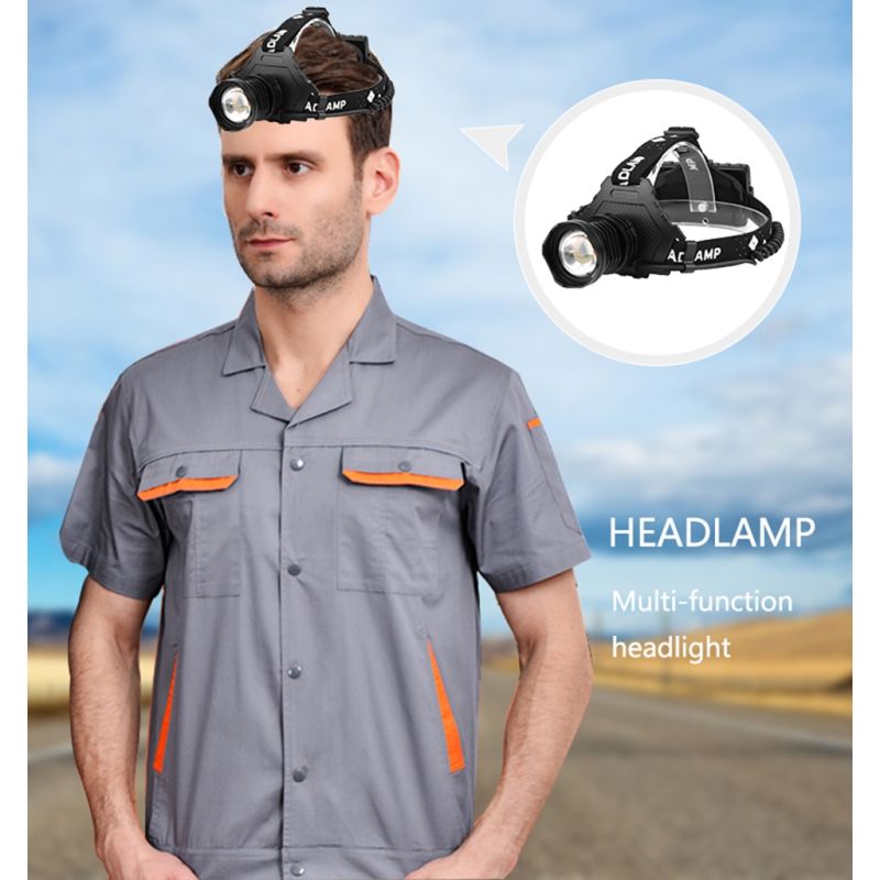 Nejvýkonnější LED čelovka 8000 lumenů USB nabíjecí voděodolná svítilna pro rybaření s nastavitelnými režimy
