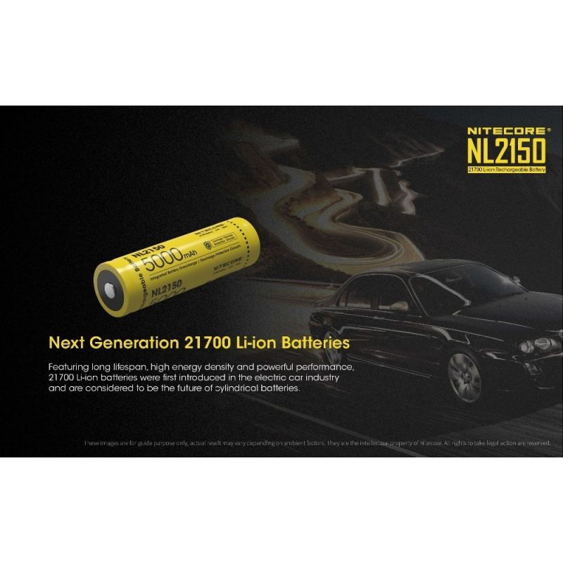 NITECORE NL2150 5000mAh 21700 Baterie – Lehká, Odolná Li-ion Dobíjecí pro Elektroniku a Outdoor!