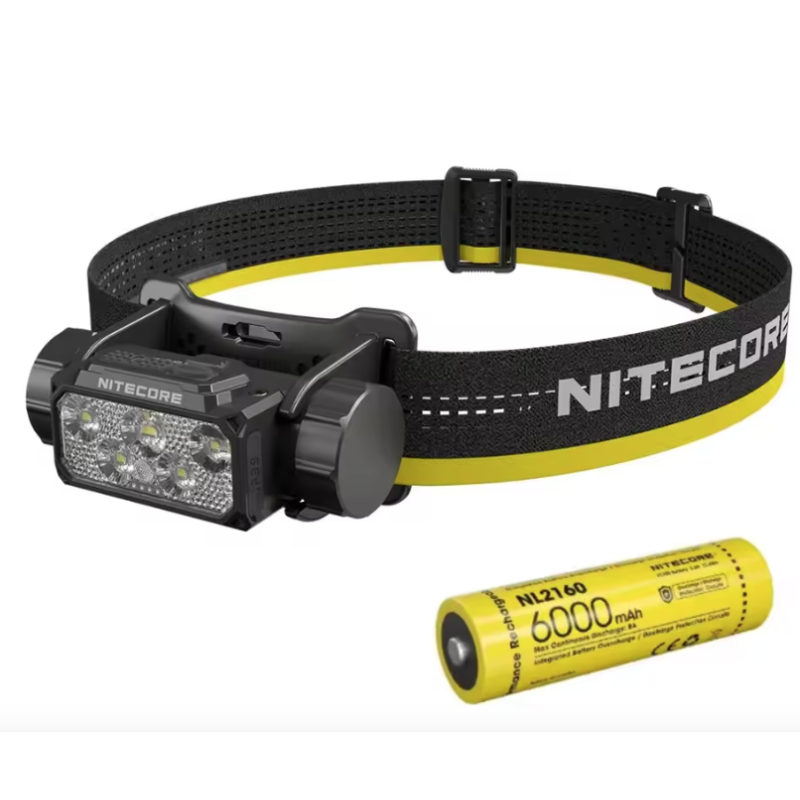 NITECORE HC70 UHE dobíjecí USB-C čelovka 1600 lumenů ultra účinnost bílé a červené světlo pro turistiku