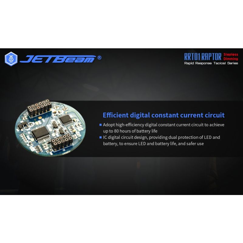 JETBeam JET-RRT01 XP-L LED svítilna 950 lumenů – Kompaktní EDC pro kempování a spolehlivé outdoor osvětlení