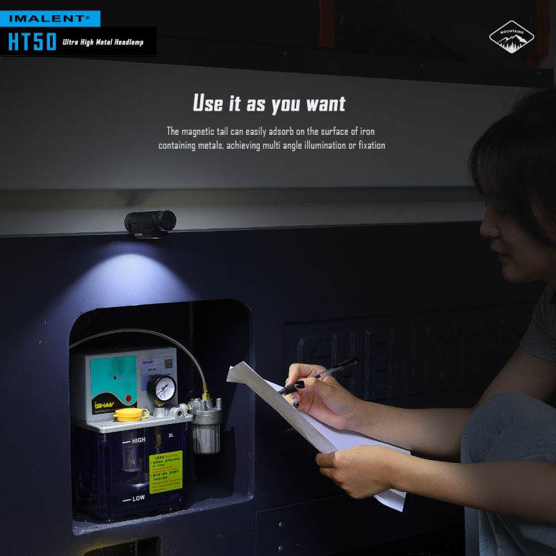 **IMLALENT HT50 Výkonná Čelovka LED | Dobíjecí Pro Dobrodružství | Vysoký Světelný Tok**