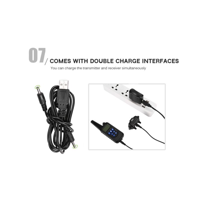 800m Vodotěsný Psí Obojek s LCD Dálkovým Ovládáním | Dobíjecí Tréninkový Obojek pro Všechny Velikosti