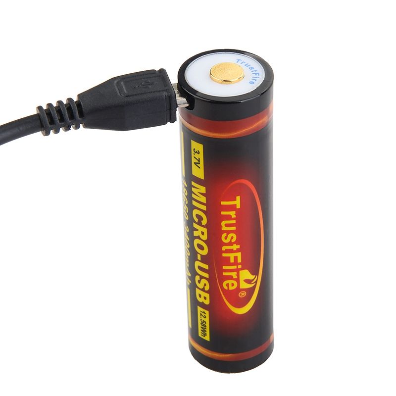 TrustFire 18650 3400mAh 3.7V dobíjecí baterie pro baterky drony Bluetooth reproduktory ekologická energie