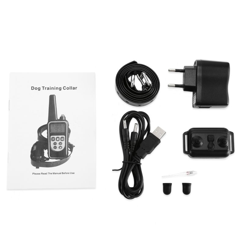 800m Vodotěsný Psí Obojek s LCD Dálkovým Ovládáním | Dobíjecí Tréninkový Obojek pro Všechny Velikosti