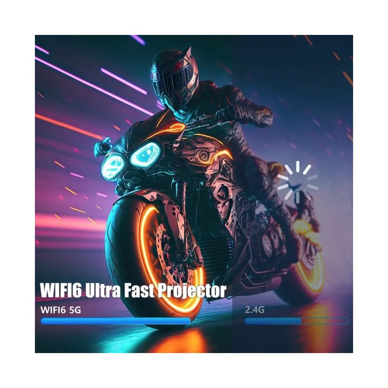 HY320 Android 11 4K Projektor - 390 ANSI Dual Wifi6 pro Domácí Zábavu i Venkovní Kino