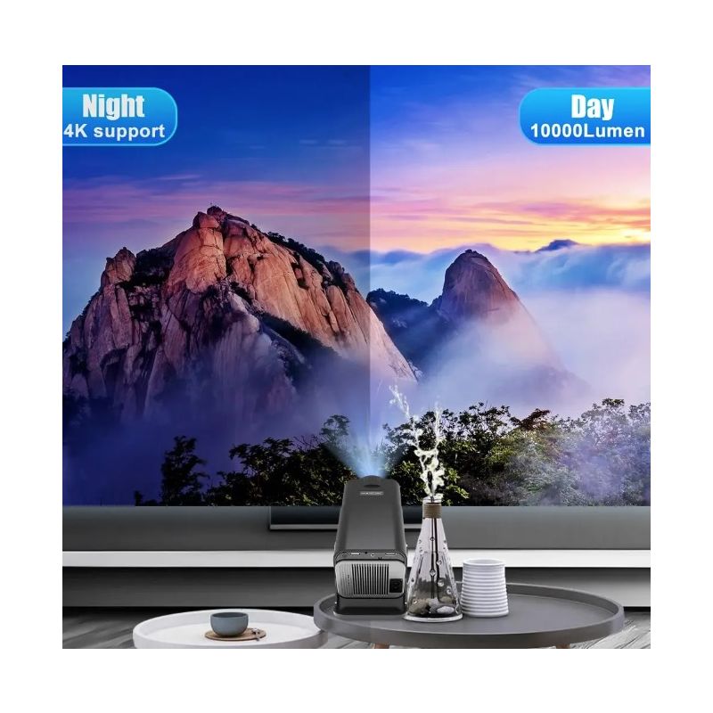HY320 Android 11 4K Projektor - 390 ANSI Dual Wifi6 pro Domácí Zábavu i Venkovní Kino