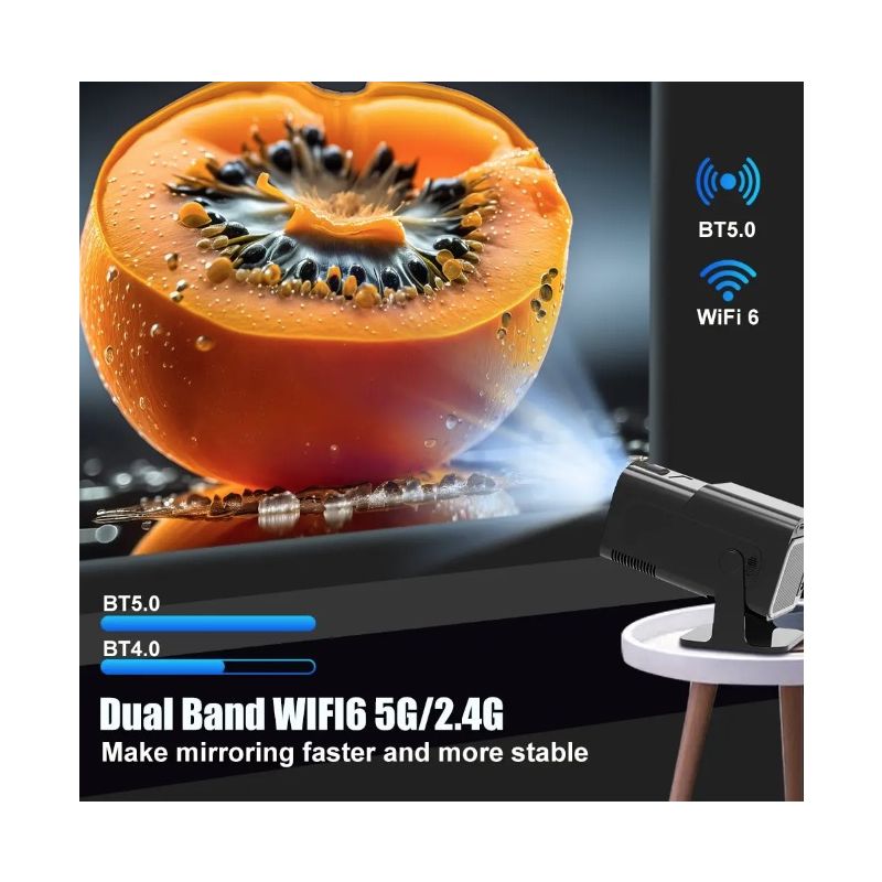 HY320 Android 11 4K Projektor - 390 ANSI Dual Wifi6 pro Domácí Zábavu i Venkovní Kino