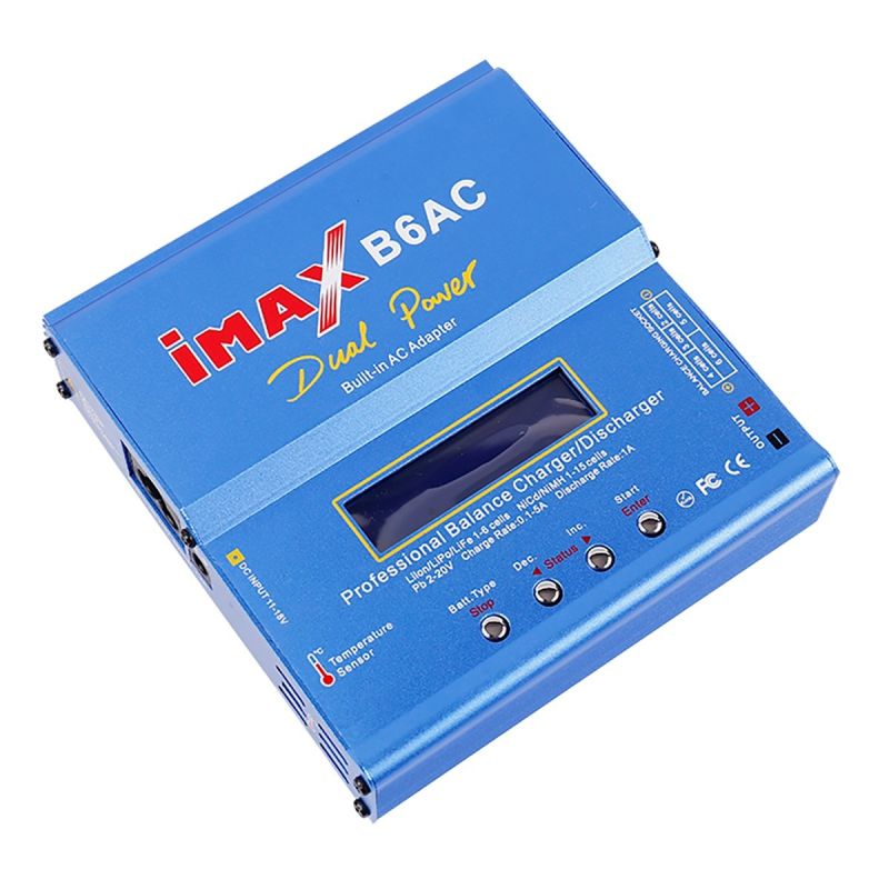 Imax B6AC RC nabíječka 80W 6A digitální LCD Li-ion LiFe NiMH PB maximální bezpečnost kompaktní design