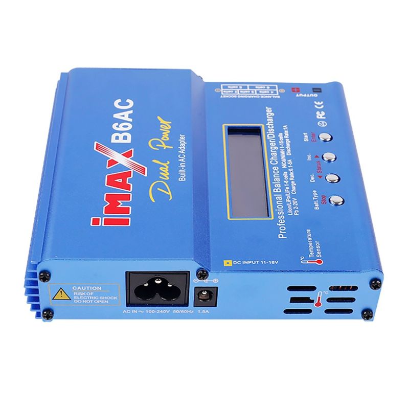 Imax B6AC 80W 6A RC nabíječka Lipo baterií s digitální LCD – Kompaktní, bezpečná, vysoce výkonná!