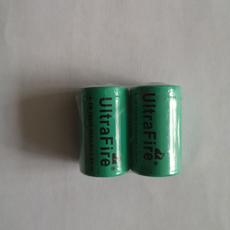 UltraFire TR 15270 800mAh 3.0V Nabíjecí Li-ion Baterie | Ekologická pro Laserové Ukazovátko | Spolehlivý Zdroj Energie