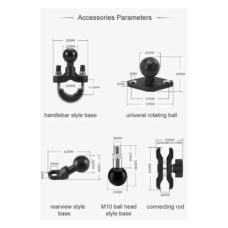 ROCKBROS Držák Telefonu na Kolo/Motocykl – Otočný, Nastavitelný, Hliníkový, Protiskluzový pro Smartphone