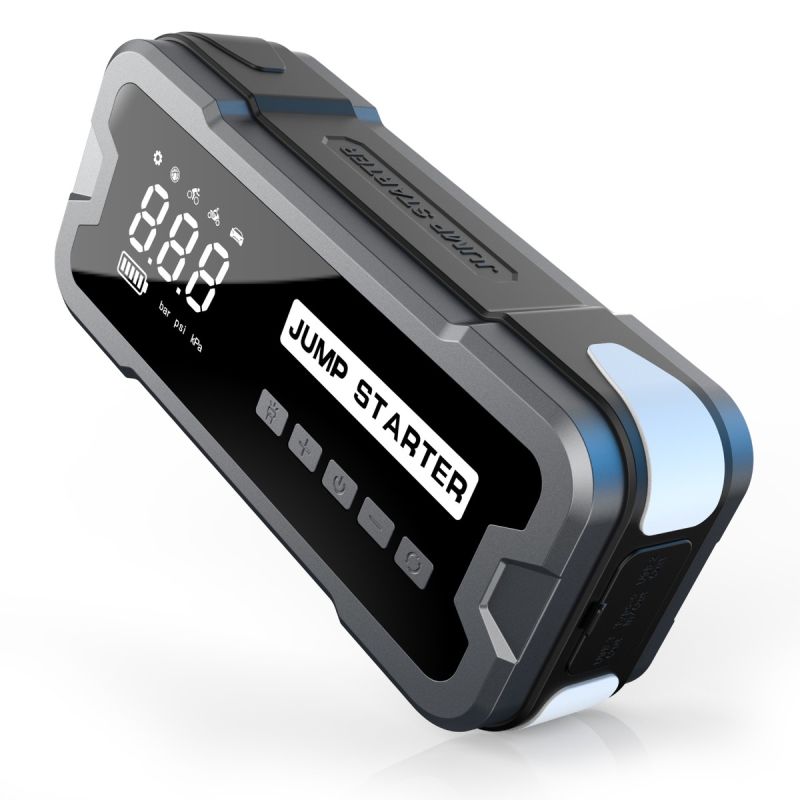 Jump Starter Power Bank 2000A 8000mAh | Přenosná nabíječka s pumpičkou 150PSI | Multifunkční startér do auta