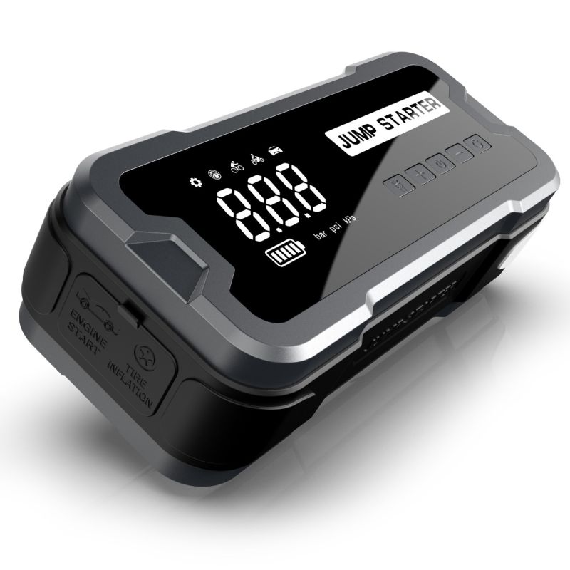 Jump Starter Power Bank 2000A 8000mAh | Přenosná nabíječka s pumpičkou 150PSI | Multifunkční startér do auta
