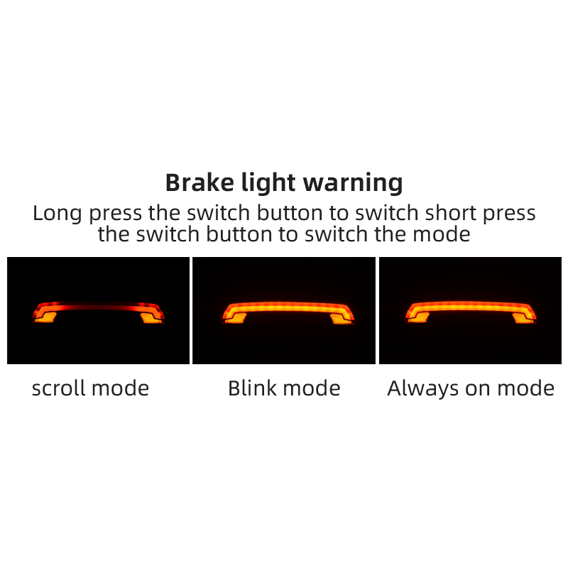 ROCKBROS LKWD-R1 Chytré USB LED Zadní Světlo na Kolo s Bezdrátovým Dálkovým Ovládáním pro MTB & Město