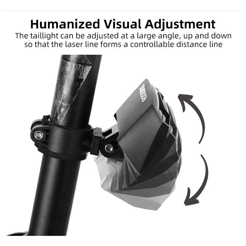 ROCKBROS LKWD-R1 Chytré USB LED Zadní Světlo na Kolo s Bezdrátovým Dálkovým Ovládáním pro MTB & Město