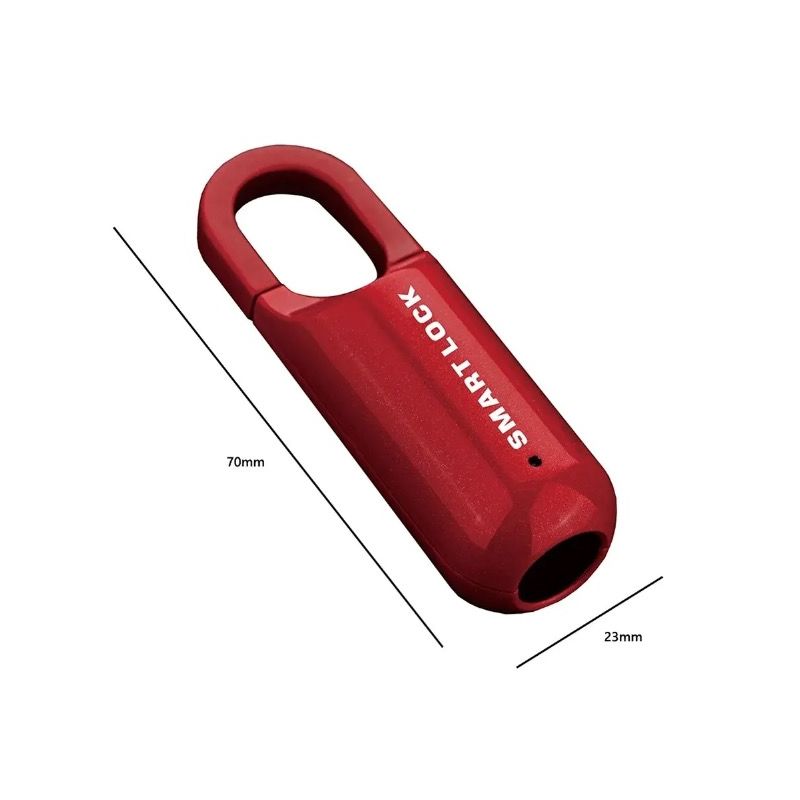 Chytrý Miniaturní Zámek s Otiskem Prstu - USB Bezklíčový, Lehký, pro Cestovní Bezpečnost na Cesty