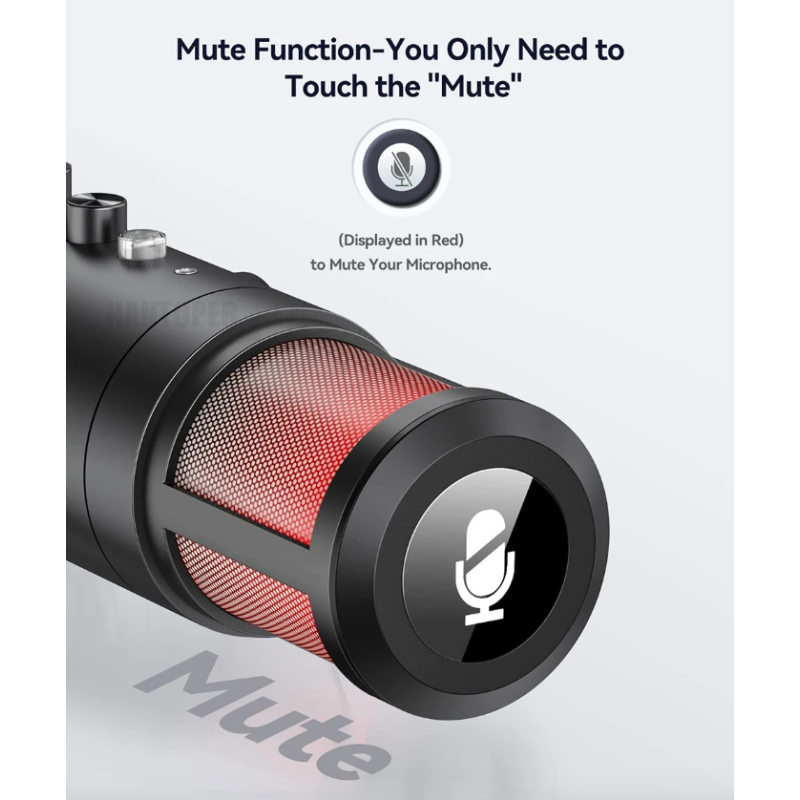 MU900PRO RGB USB Profesionální Stream/Gaming Mikrofon s Dynamickým RGB Podsvícením pro Tvůrce Obsahu, Vysoká Kvalita Zvuku