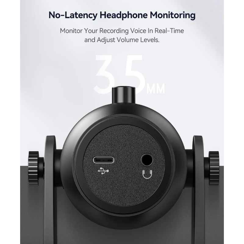 MU900PRO RGB USB Profesionální Stream/Gaming Mikrofon s Dynamickým RGB Podsvícením pro Tvůrce Obsahu, Vysoká Kvalita Zvuku