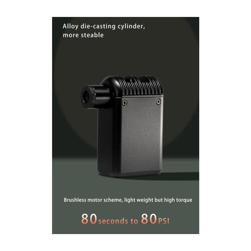 Mini Elektrická Vzduchová Pumpa – Přenosná Bezdrátová Hustilka Presta/Schrader pro MTB & Silniční Cyklistiku