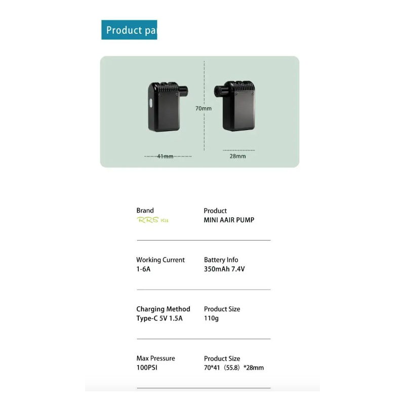 Mini Elektrická Vzduchová Pumpa – Přenosná Bezdrátová Hustilka Presta/Schrader pro MTB & Silniční Cyklistiku