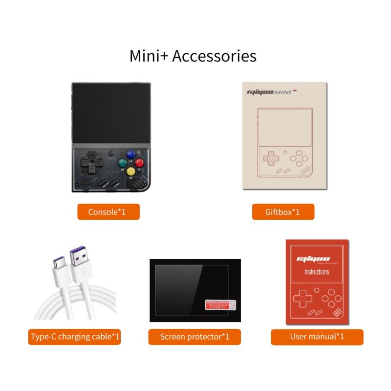 MIYOO Mini Plus Přenosná Retro Herní Konzole s 3,5
