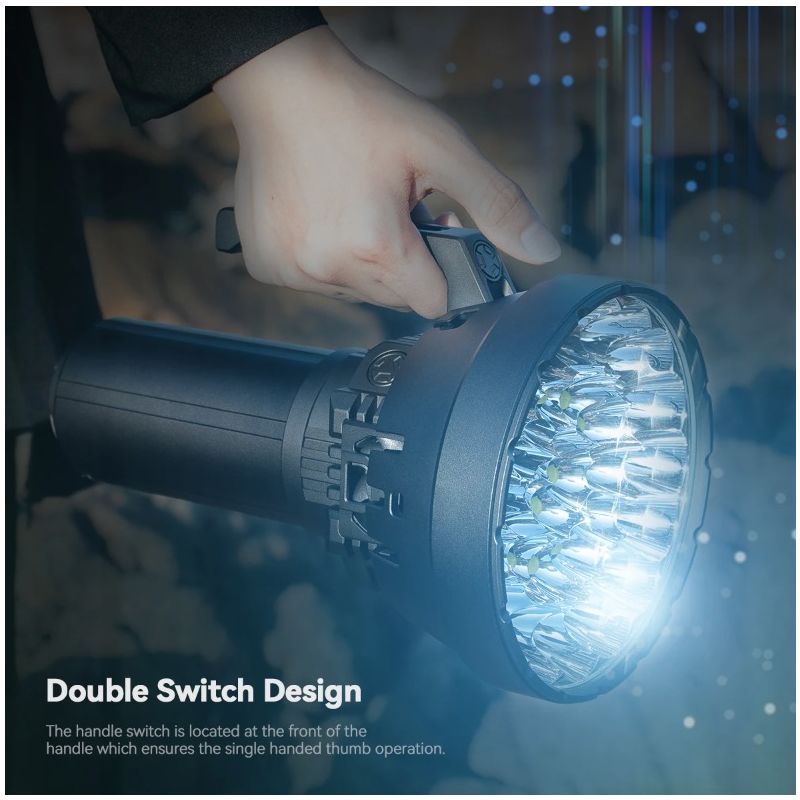 IMALENT MS32 LED svítilna 200000 lumenů, Super Jasná, Odolná pro Venkovní Osvětlení a Záchranu