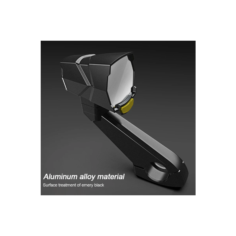 Světlomet CarryBright CB800: Inovativní Cyklistické Světlo s Hliníkovým Zpětným Zrcátkem pro Bezpečnost cyklistů!