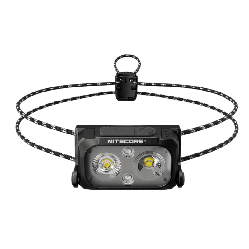 NITECORE NU25 UL LED čelovka kompaktní 400 lumenů dvoupaprsková nabíjení USB-C ideální pro outdoor nadšence