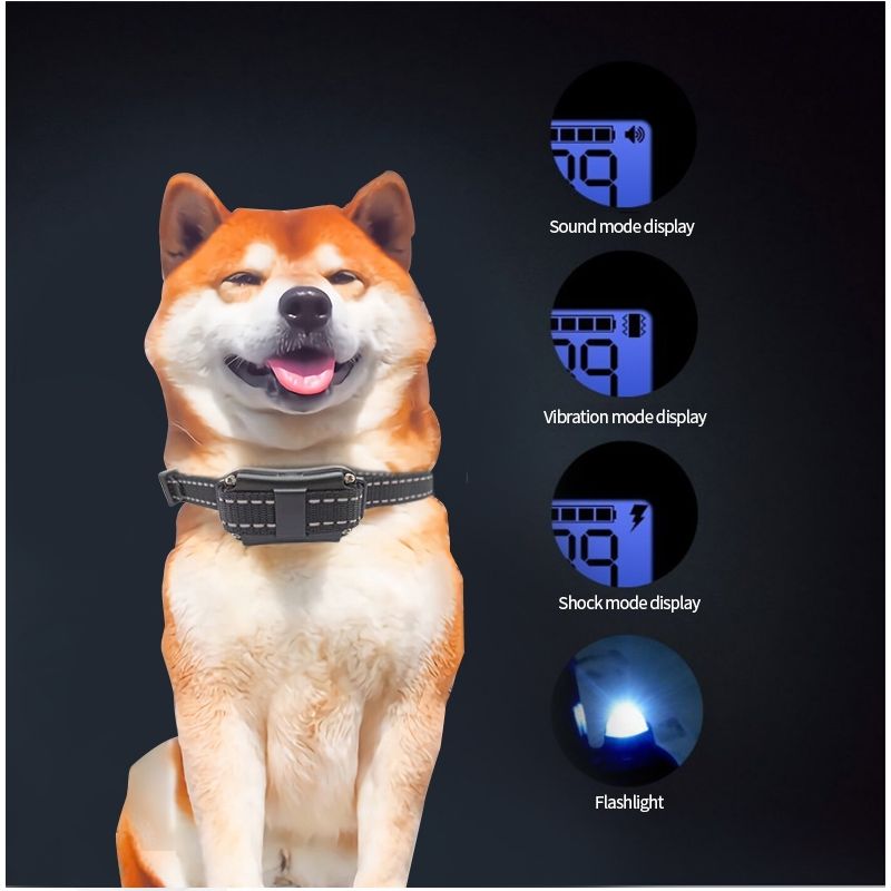 Nový Vodotěsný 800m Elektrický Psí Tréninkový Obojek s LCD & Dálkové Ovládání – Pro Efektivní Korekci Chování