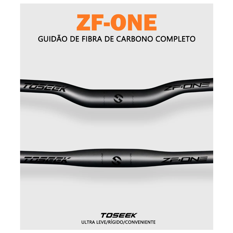 TOSEEK ZF-ONE MTB Karbonová Řídítka 31.8mm Matně Černá 580-760mm pro Jízdní Kolo – Upgrade Kola!