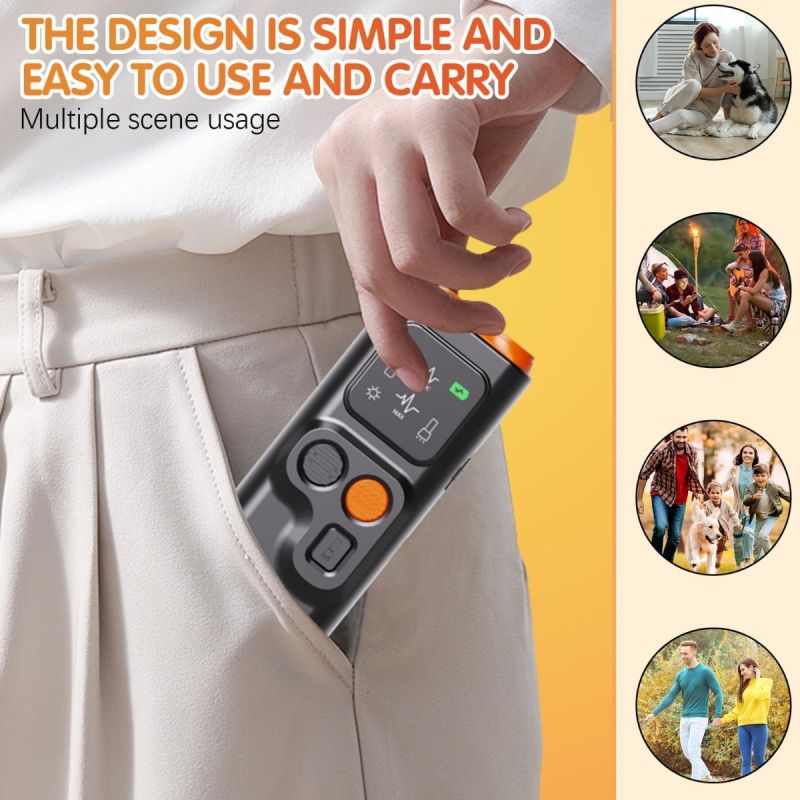 Bark Guard pro psy: Ultrazvukový odstrašovač štěkání s HD displejem a LED svítilnou pro trénink