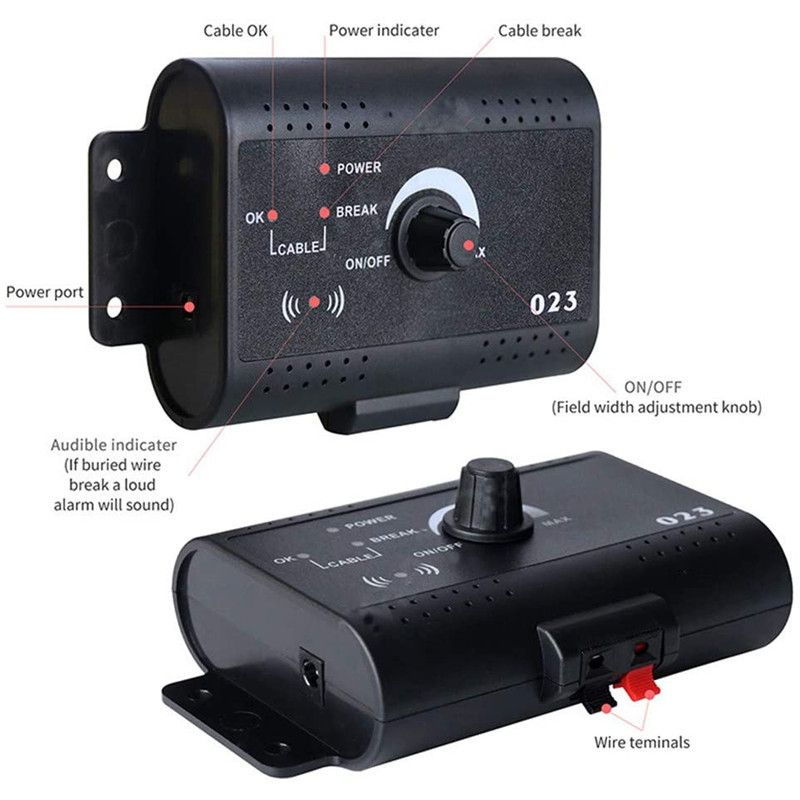 Elektrický ohradník pro domácí mazlíčky | Bezdrátový Neviditelný Ohradník pro psy | Venkovní výcvik psů s dálkovým ovládáním obojku | Řešení bezpečnosti mazlíčků