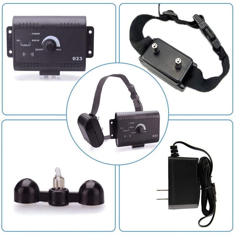 Elektrický ohradník pro domácí mazlíčky | Bezdrátový Neviditelný Ohradník pro psy | Venkovní výcvik psů s dálkovým ovládáním obojku | Řešení bezpečnosti mazlíčků