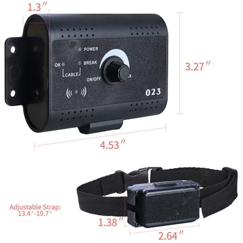 Elektrický ohradník pro domácí mazlíčky | Bezdrátový Neviditelný Ohradník pro psy | Venkovní výcvik psů s dálkovým ovládáním obojku | Řešení bezpečnosti mazlíčků