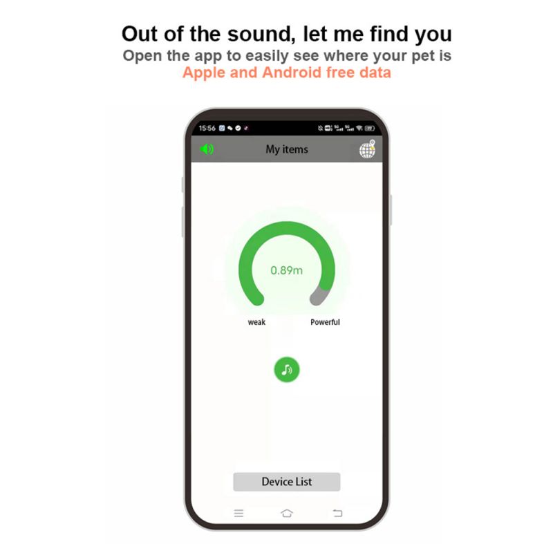 GPS Chytrý Vodotěsný Lokátor pro Kočky a Psy – Sledování Polohy, Odolný proti Ztrátě, IP65 Bezpečnost pro mazlíčky