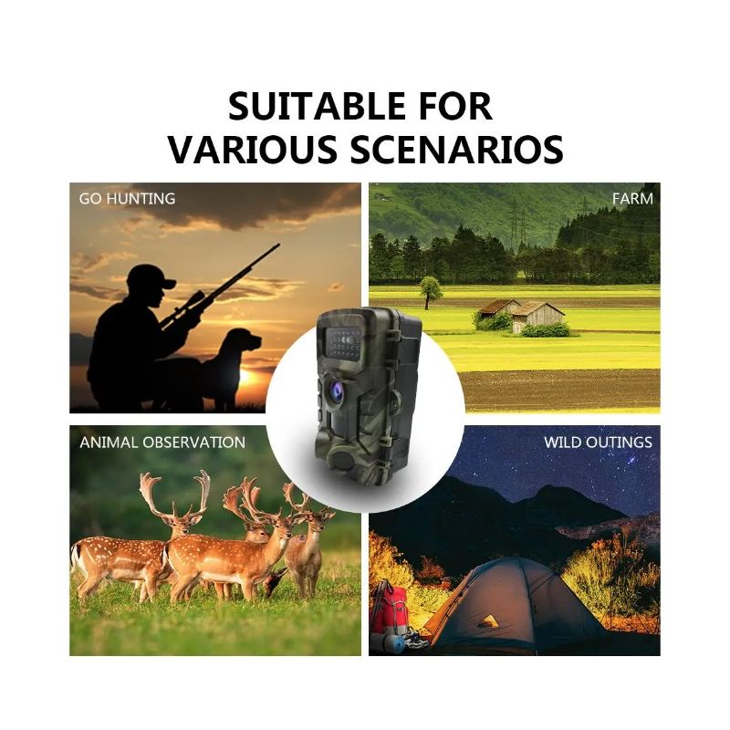 PR700 Trail Kamera na Zvěř s Rychlým Zachycením, Infračervená Kamera pro Monitorování Zvěře a Bezpečnostní Dohlížení