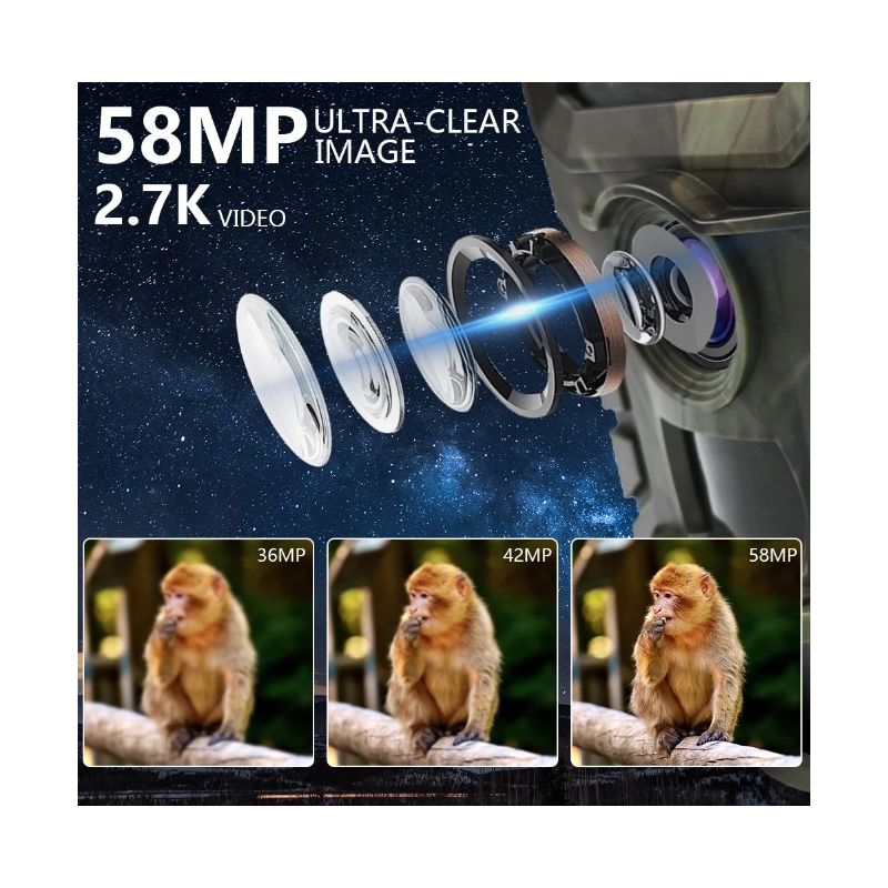 PR700 Trail Kamera na Zvěř s Rychlým Zachycením, Infračervená Kamera pro Monitorování Zvěře a Bezpečnostní Dohlížení