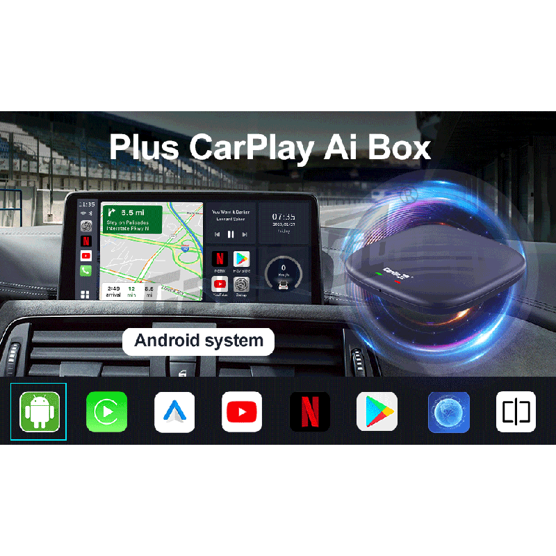 CarlinKit CarPlay Ai Box QCM6125 Android 13 | Mini Wireless na IPTV & Netflix!