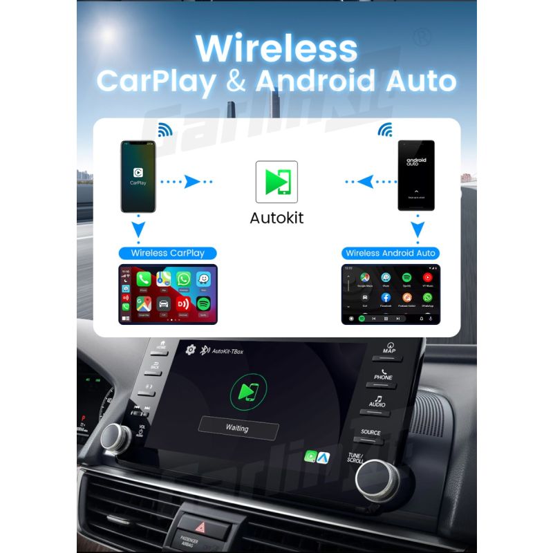 CarlinKit CarPlay Ai Box QCM6125 Android 13 | Mini Wireless na IPTV & Netflix!