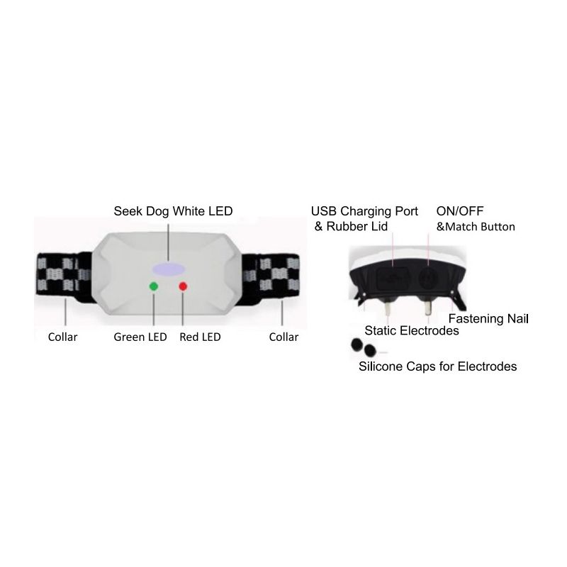 Nový Vodotěsný Psí Tréninkový Obojek s Dálkovým Ovládáním – Pípnutí, Vibrace, Šok pro Všechna Plemena
