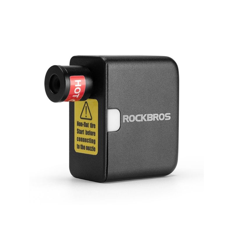 ROCKBROS Přenosná mini elektrická cyklistická pumpa 100PSI ruční dobíjecí pro auto kolo motocykl lehká pumpa