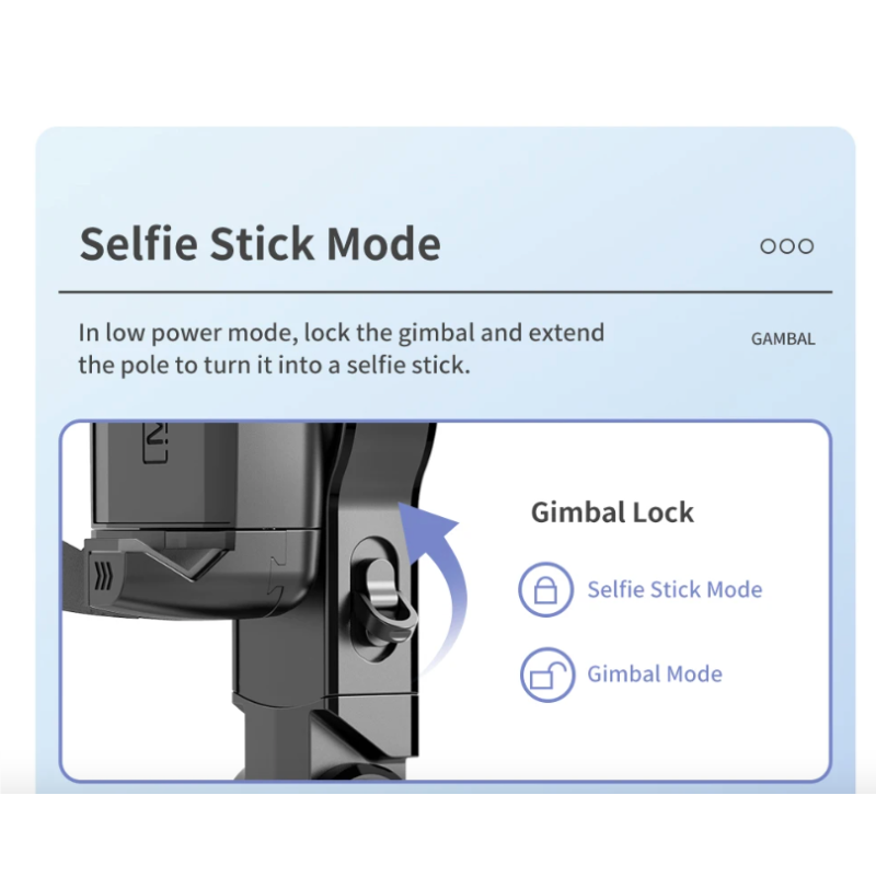 Q18 Selfie Stick Stativ s 360° otočením a gimbalovým stabilizátorem – Inteligentní sledování pro mobilní fotografie