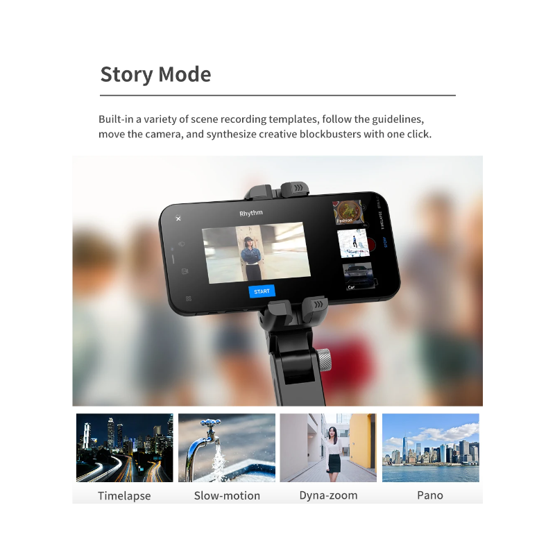 Q18 Selfie Stick Stativ s 360° otočením a gimbalovým stabilizátorem – Inteligentní sledování pro mobilní fotografie