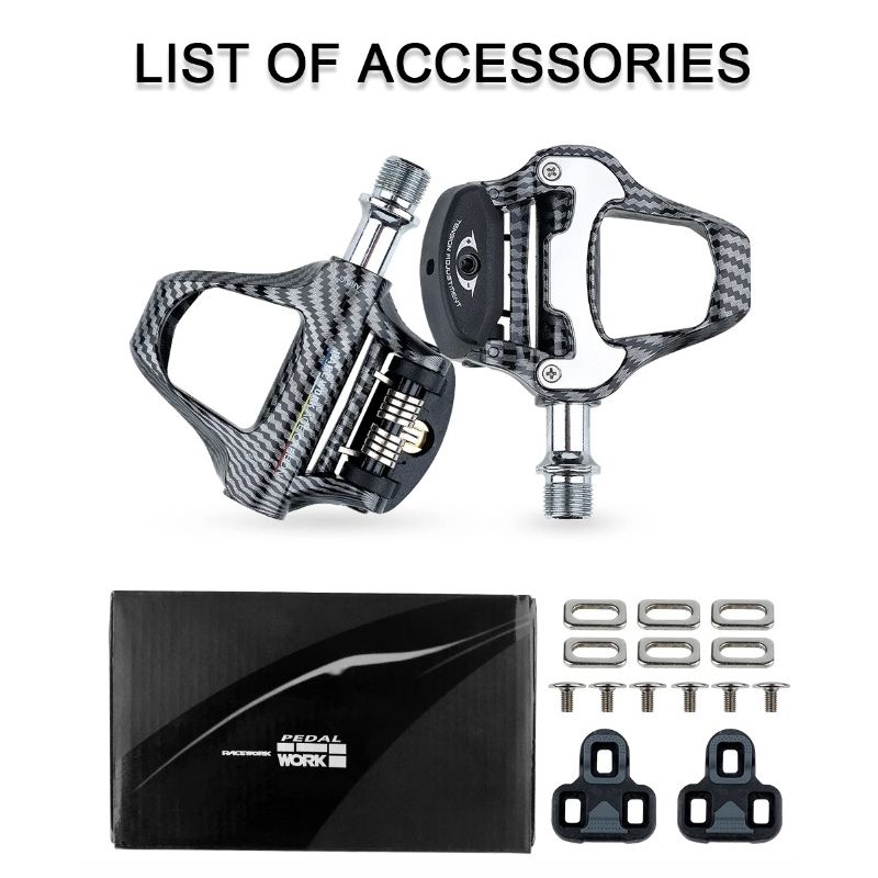 RACEWORK Ultralehké Pedály Silničního Kola - Karbon Samozamykací Ložiska SPD KEO - Upgrade pro Cyklisty