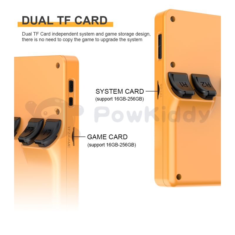 POWKIDDY RGB20S Ruční Herní Konzole - Retro Hraní na 3,5