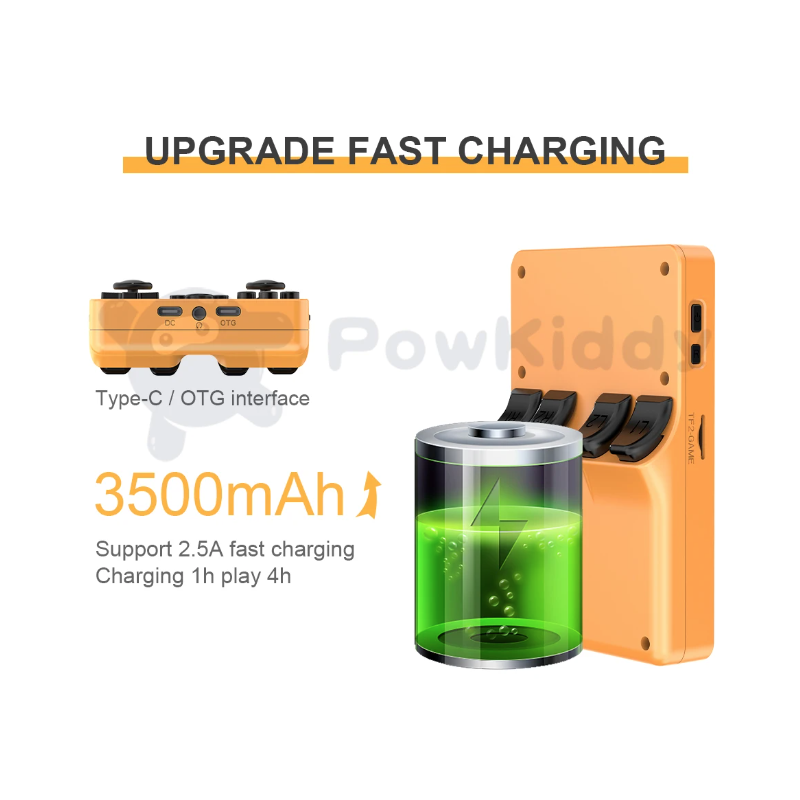 POWKIDDY RGB20S retro kapesní herní konzole, RK3326, 3,5