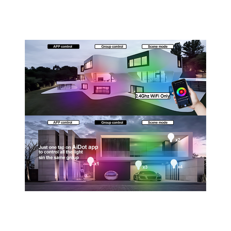 24W Tuya Zigbee Wifi chytré stropní světlo RGBCW s hlasovým ovládáním Alexa pro obývací pokoj