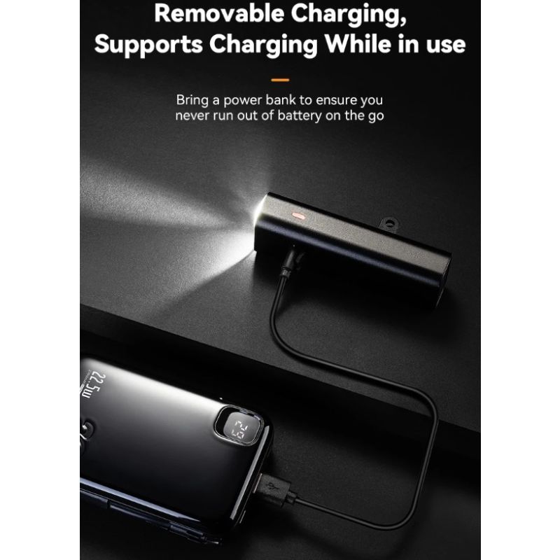 ROCKBROS RHL-1000LUMEN Přední světlo na kolo | 1000 Lumenů, Dobíjecí Type-C, Nepromokavé LED pro Noční Jízdu