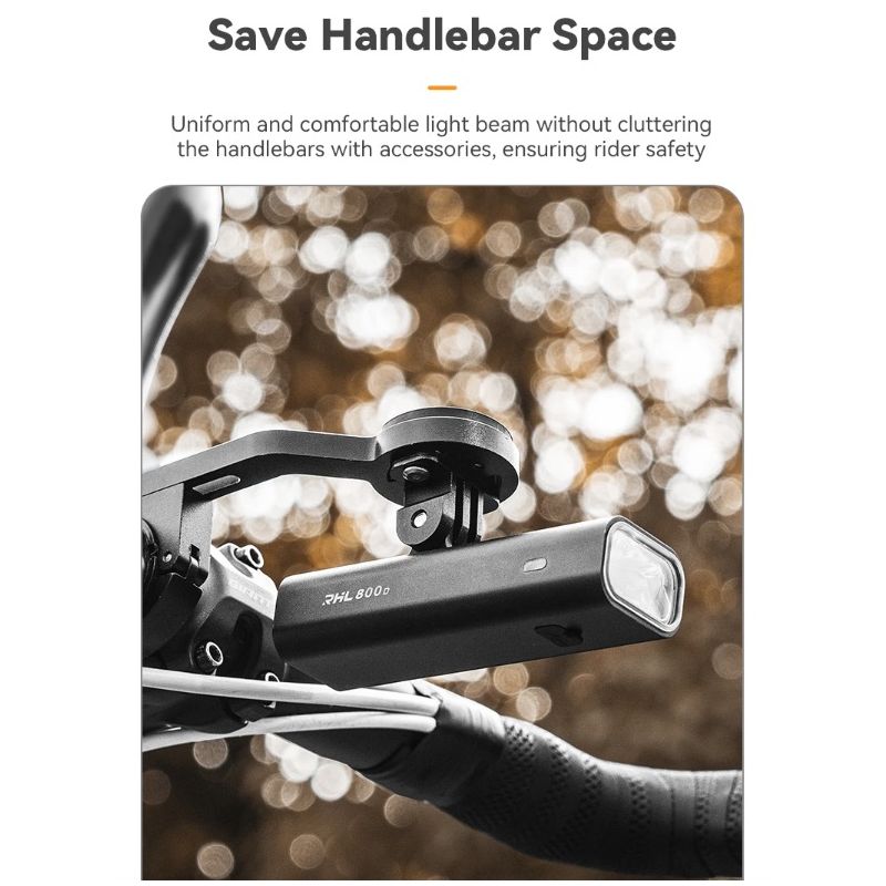 ROCKBROS RHL-1000LUMEN Přední světlo na kolo | 1000 Lumenů, Dobíjecí Type-C, Nepromokavé LED pro Noční Jízdu